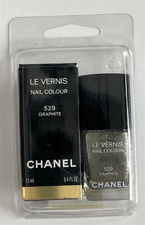 Chanel Le Vernis Nail Colour Polish 529 Graphite France NEW 